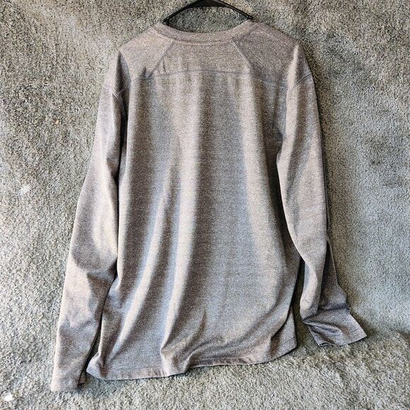 Vintage Bugle Boy Pullover Shirt Gray Long Sleeves Mens XL Polyester - Picture 2 of 9